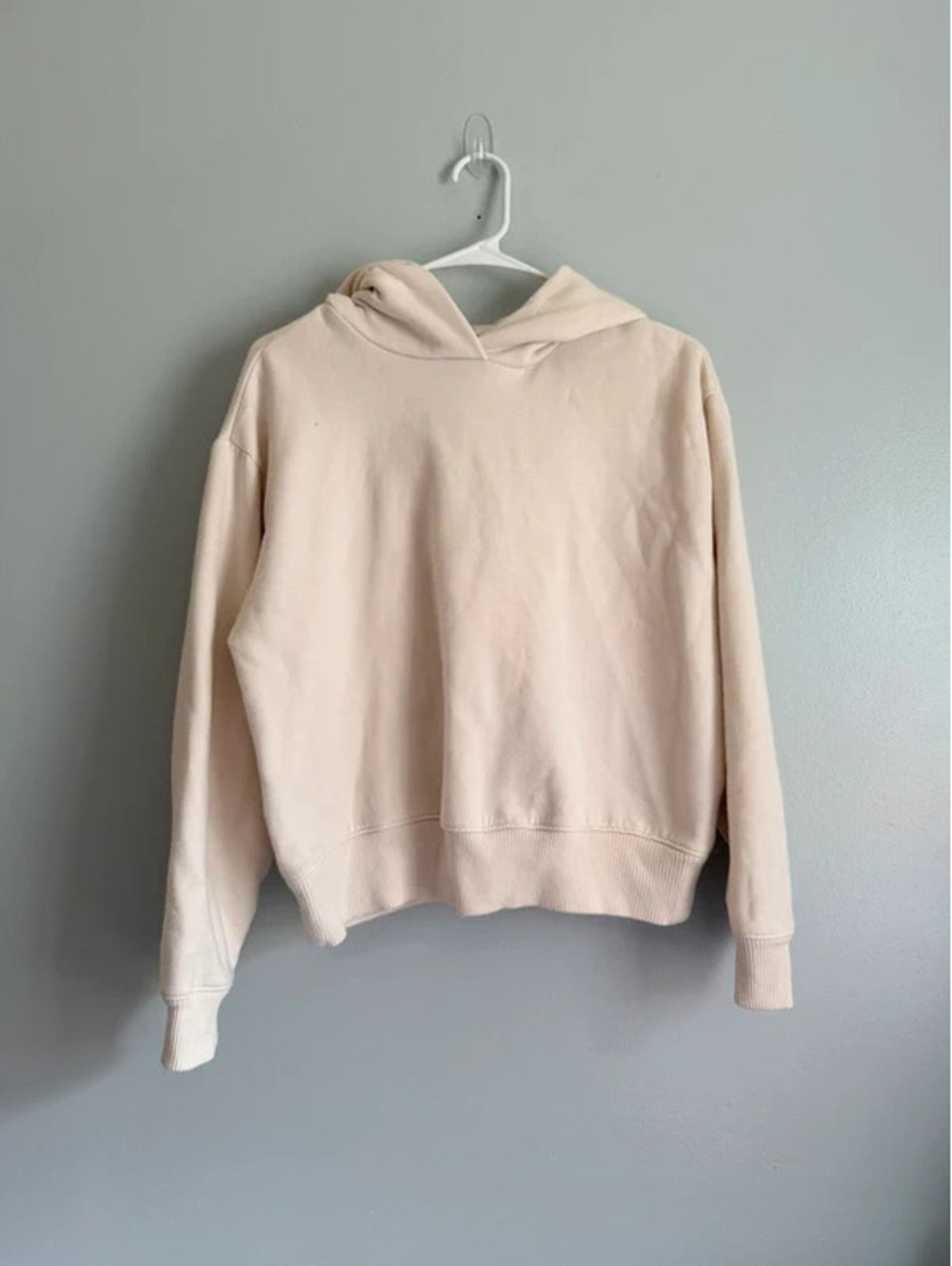 A New Day Cream Pullover Hoodie Size Small